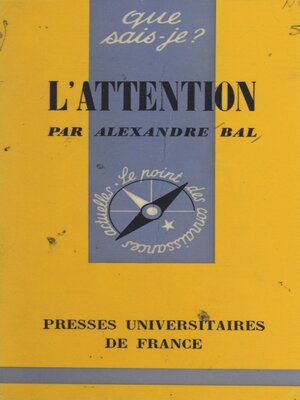 cover image of L'attention et ses maladies